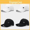 Love Heart Embroidered Baseball Cap With Curved Brim For Travel And Leisure