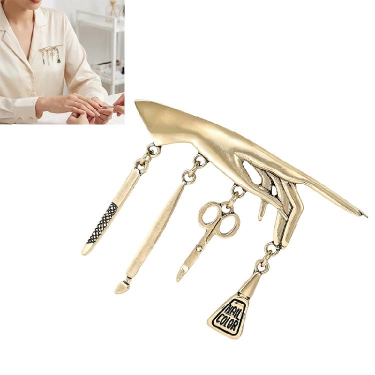 Nail Polishing Tools Set Tassels Badge Punk Jewelry Accessory For Denims Jacket Clothes Corsage Accessories