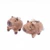 Kawaii Simulation Plush Capybara Keychain Cute Stuffed Animal Doll Pendant Car Key Holder Backpack Hanging Decoration Gifts