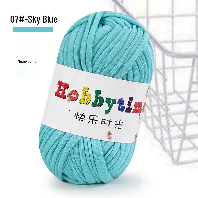 Cloth Strip Yarn DIY Crochet Kit: Handmade Bag, Knitting Material for Cushions, Carpets, and Dolls