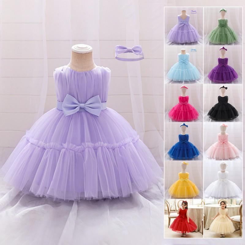 Girls Princess Tulle Dress Weddings Birthdays Toddler Party Gown
