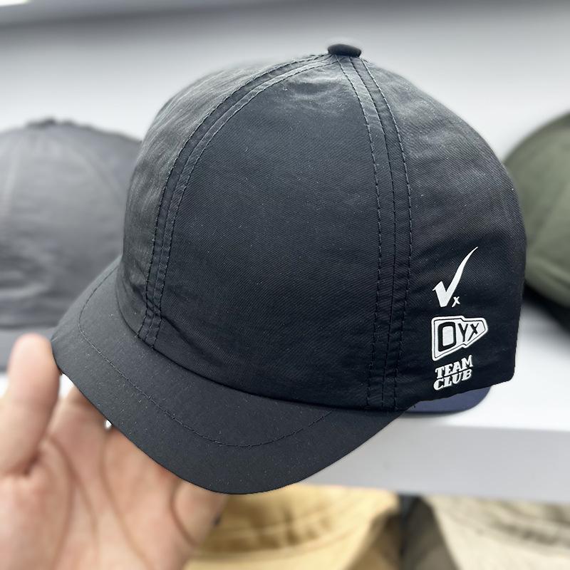 Новая быстросохнущая кепка с коротким козырьком для мужчин и женщин, бейсболка, летняя американская бейсболка, мягкий верх, японская водонепроницаемая шляпа для женщин M（56-58cm）
