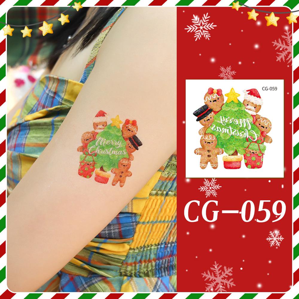 Ruikalong Christmas Cartoon Temporary Tattoo Stickers for Face and Arms