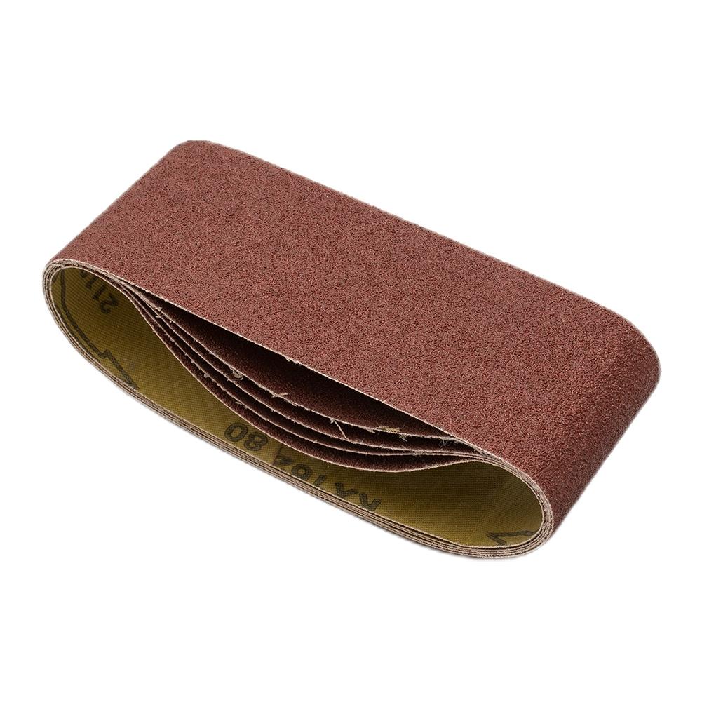 5Pcs Sanding Belts Mixed Grade 60 80 120 240 Grit Power Tools Sander