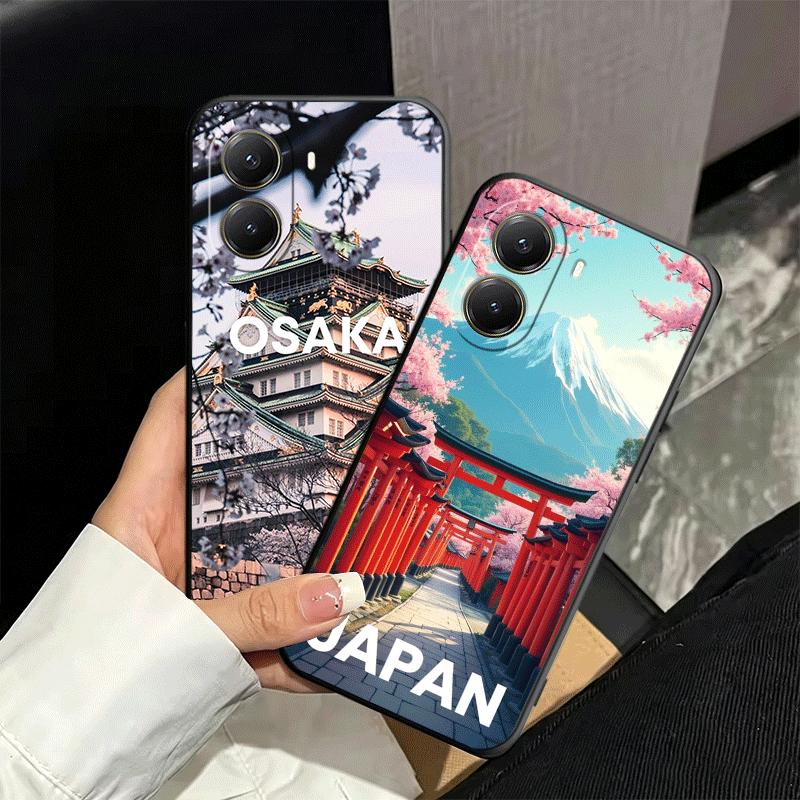 Osaka Tokyo Japan Scenery Soft Phone Case for Xiaomi Poco X5 X6 X7 X8 Pro Max X3 F7 F8 Ultra M8 M7 M6 M5 Redmi 15 15C 14C 13C 12