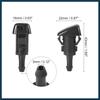 Front Windshield Wiper Nozzles for Chrysler Town Country for Dodge Grand Caravan with Gaskets - Pack of 2 Black Automotive Parts