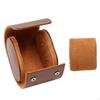 Leather Watch Case Dustproof Storage Box Shielded for Display Black