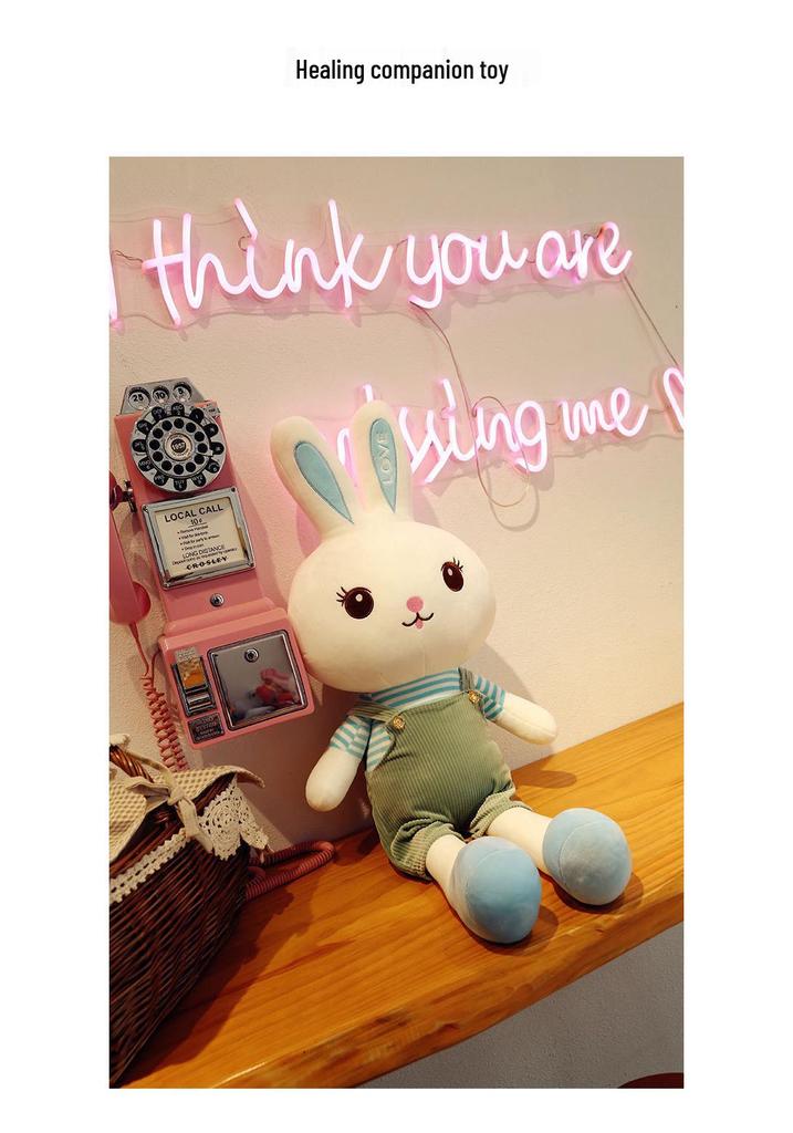Adorable Princess Rabbit Plush Toy Couple Doll Cushion Gift for Girlfriend - Valentine's Day & Qixi Festival