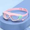 Kids Swim Goggles Fog Free Professional Waterproof Clear View Swimming Water Pool Goggles for Boys Girls Pink Red