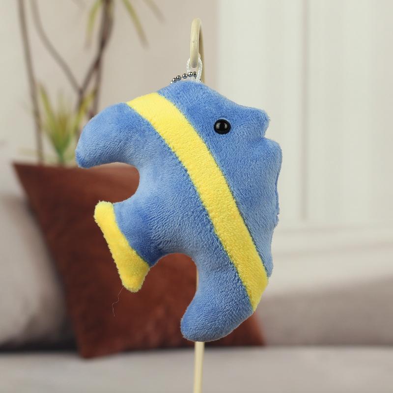 

And Colorful Cute Tropical Fish Plush Doll Soft Stuffed Toy For Kids And Gifts Playful синий