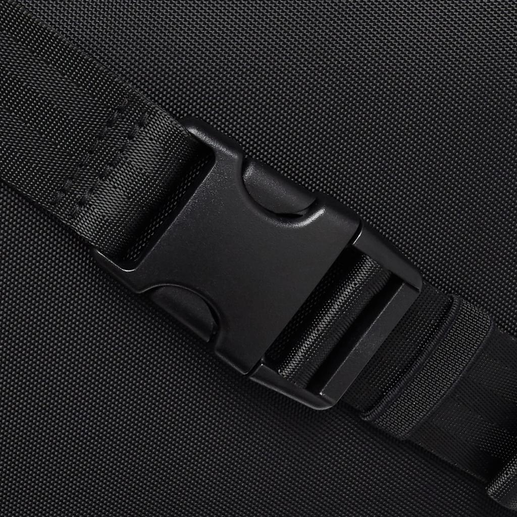 Whole Person Square Body Black Bag, Water-Repellent Nylon,