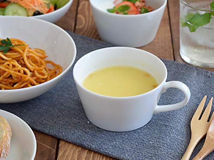 EAST Table Soup Cup 320cc White Clair Made In Japan Mug Cup Dishwasher Safe Microwave Safe di-T1-3009-0