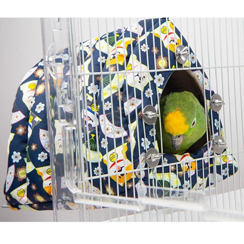 Bird Warm Nest House Winter Plush Sleeping Bed for Small Medium Birds