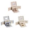 Leather Jewelry Organizer Box With Three Drawers For Wedding Gifts And Travel Souvenirs