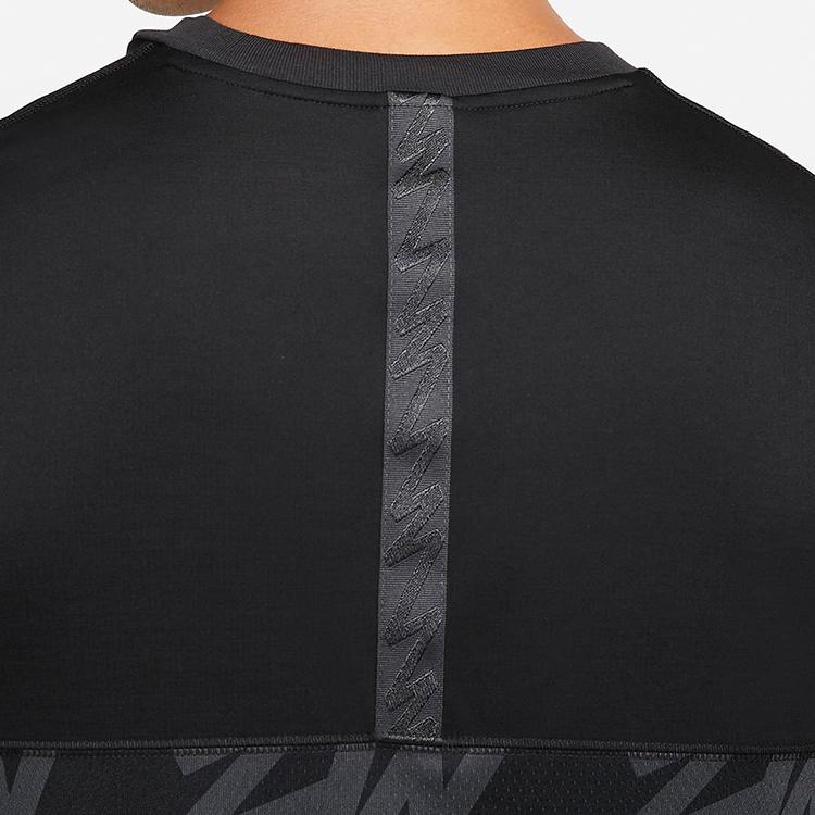 Jordan Alphabet Logo Pattern Loose Round Neck Long Sleeve T-Shirt Men Tops Black DJ5872-010