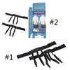 Men Shirt Stays Adjustable Elastic Shirt Tuckers Garters Shirt Holders with Non-slip Locking Clamps for Business Black