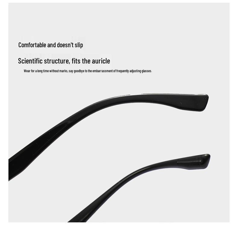 2026 Korean Square TR90 Anti-Blue Light Glasses Frame with Prescription-Ready Large Plano Lenses, Style 1014.