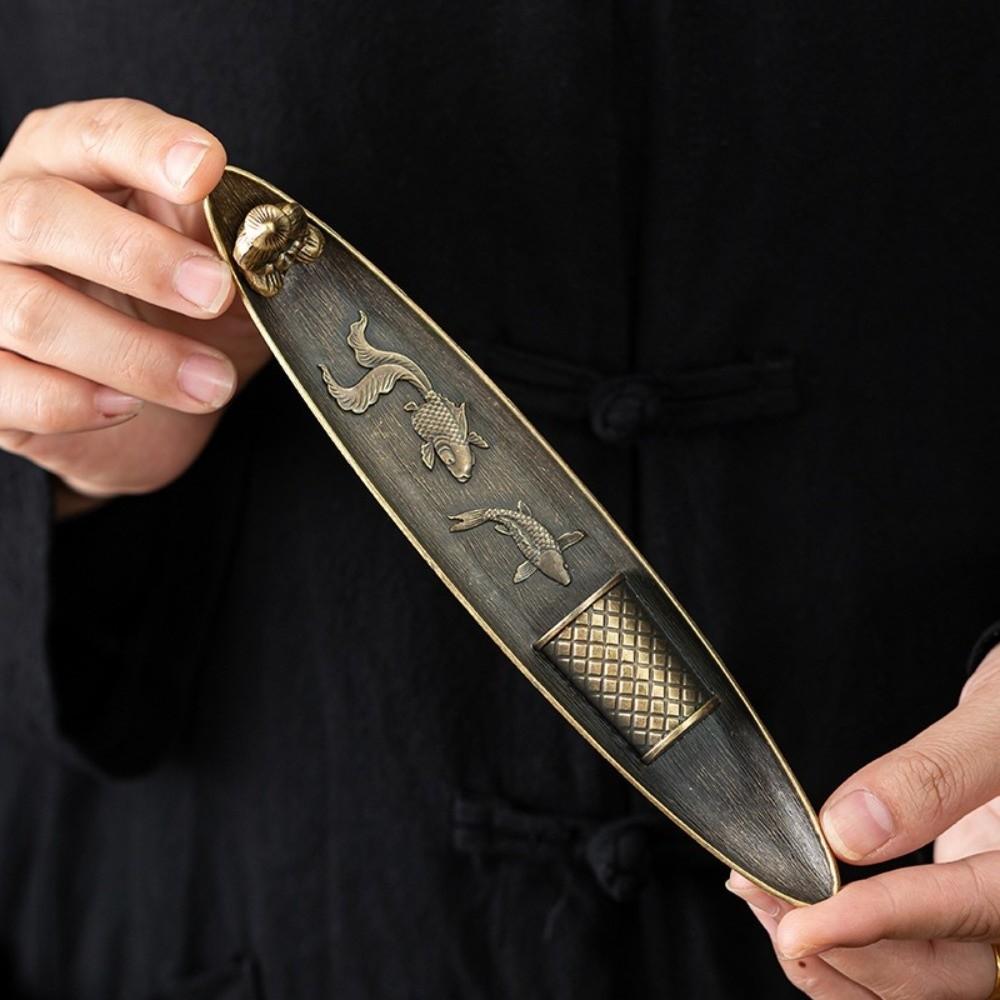 Boat Shape Incense Holder Metal Incense Censer Creative Aromatherapy Ornament  Bedroom