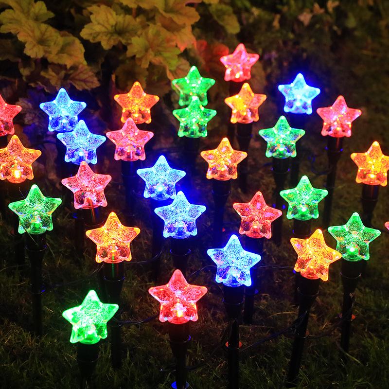 20/30LED Outdoor Solar Bubbles Lawn Lamp String Set Landscape Decoration IP65 Waterproof Leds Solar-Powered Stake Lights for Garden Yard