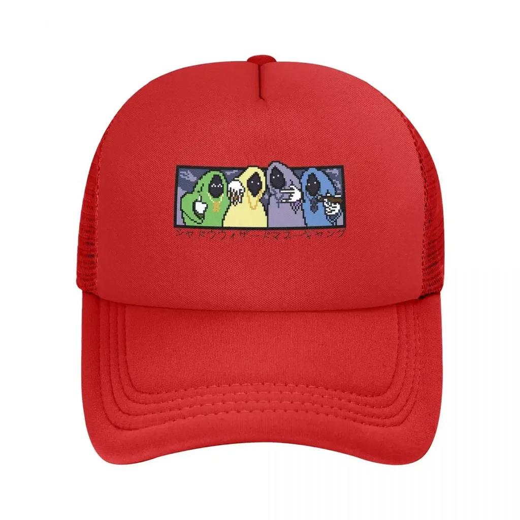 Shadow Wizard Money Gang Pixel Mesh Baseball Caps Snapback Baseball Hats Breathable Casual Casquette Outdoor For Unisexs And Womens
