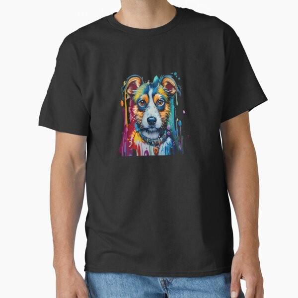 

adorable colorful dogTerriers Classic T-Shirt T-Shirt Made in US/AUS Size S-2XL Unisex T-Shirt M
