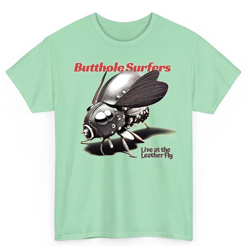 The Butthole Surfers Band Live At The Leather Fly T Shirt Full Size S-5XL Unisex T-Shirt S