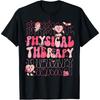 Retro Physical Therapy PT Therapist Valentine's Day Cotton Men T Shirt