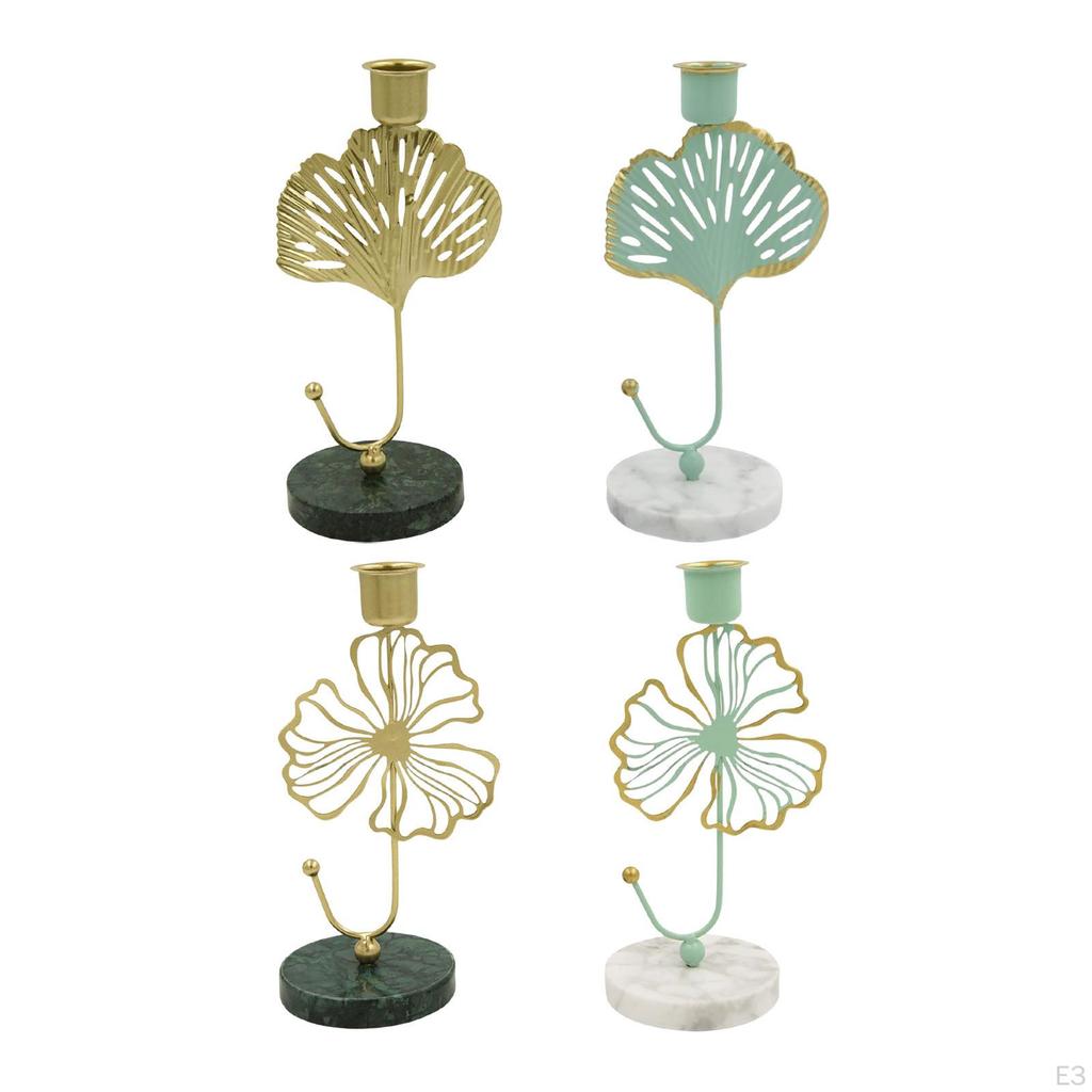Candlestick Base Tealight Candelabras Mantel Taper Candles Holders for Prayer Home Room