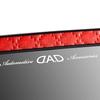 DAD GARSON Mirror Type Quilted Red Rearview Room Rearview Expanded Field of Car Universal Car Interior Easy Installation D.A.D [HA626-01-02] Mirror,