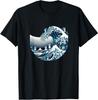 Cute Wave of Blue Cats for Kamala Funny T-Shirt