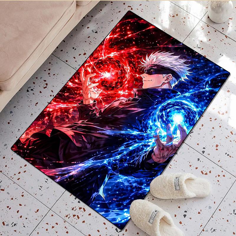 Gojo Satoru Rug - Home Carpet Office Decorative Carpet For Living Room Bedroom Door Mat Floor Rug Computer Chair Area Rug