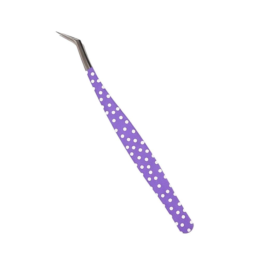 Stainless Steel Curved Stickers Tweezers Anti-static Lashes Extension Tweezer Extensions Grafting