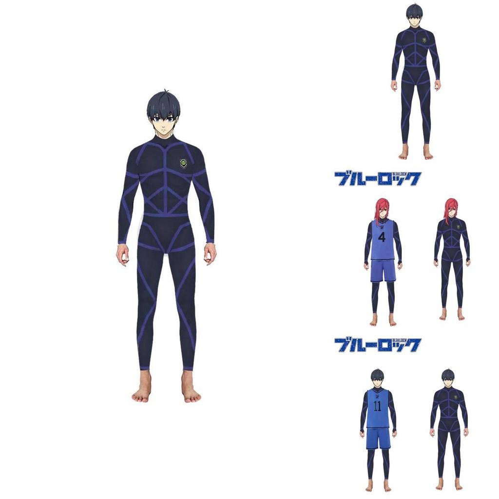 Stylish Isagi Yoichi Training Uniform Blue Lock Jumpsuit Costume For Cospaly