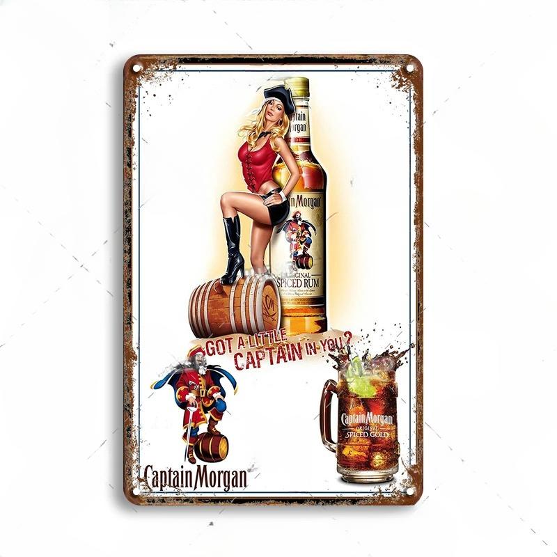 Vintage French Beer Tin Signs Decor Theme Irish Bars Club Pub Wall Posters Metal Plate Retro Vodka Iron