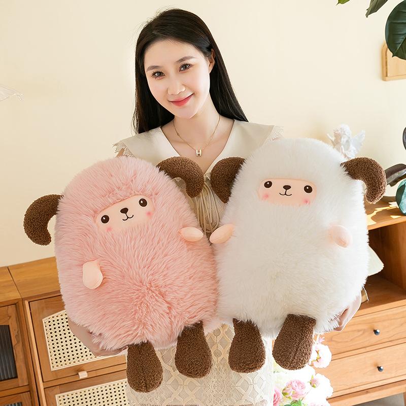Toka Plush Toy Lamb Doll Cartoon Super Soft Doll Sleeping with Rag Doll Birthday Gift