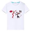 Helluva Boss T Shirt for Kids Boy10year Print 100%Cotton Kawaii Short-sleeved Y2k Anime Tops Pride Tshirt Cute Tees Girl Clothes