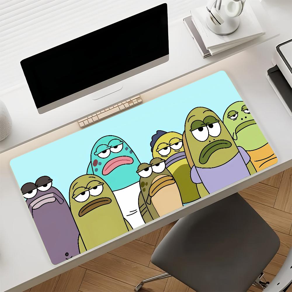 Cartoon cute S-spongeS B Mouse Pad Anti Slip Rubber Edge Locked Thickened Laptop Gaming Desk Mat