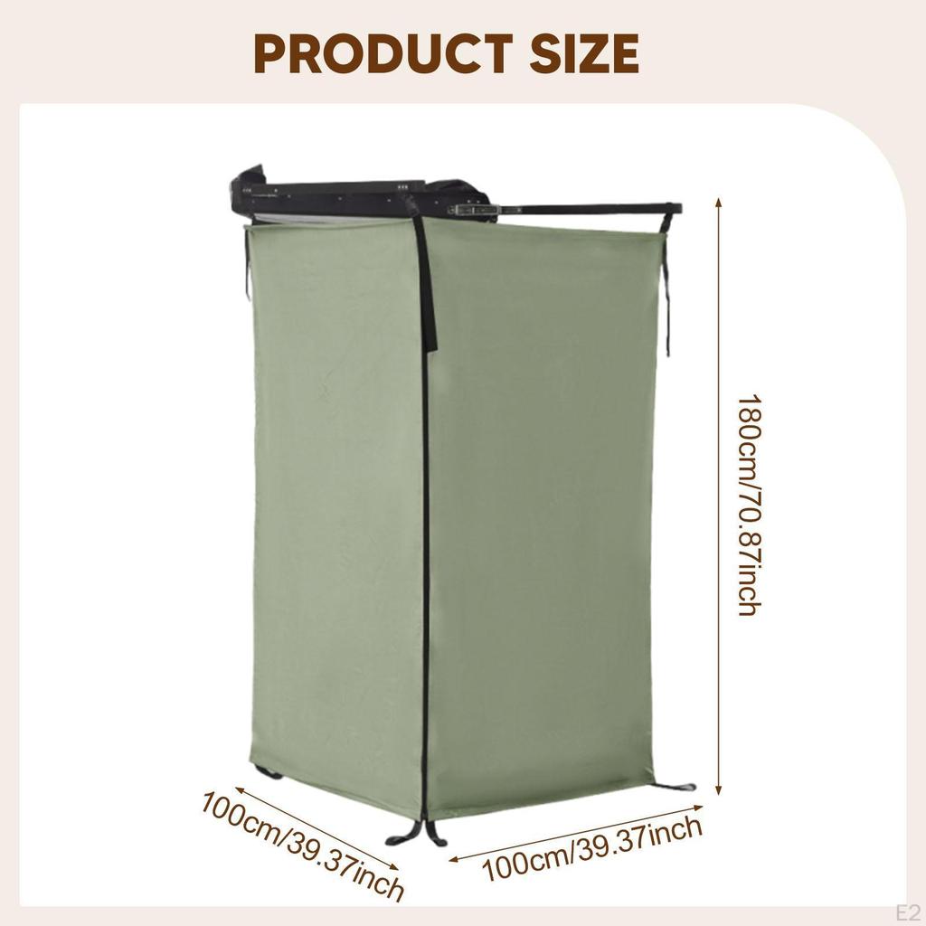 Side Shower Tent for Vehicles, Privacy Screen, Bathroom, Camping, Portable Outdoor Cabin,