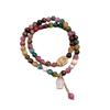 Tourmaline Beaded Flower Bracelet - A Unique and Stylish Hand Chain with A Small-batch Design.
