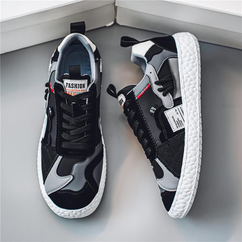 

Мужская обувь 2025 новый тренд Интернет-знаменитость взрыв ретро универсальная повседневная спортивная обувь нишевая оригинальная модная обувь 44 чёрный