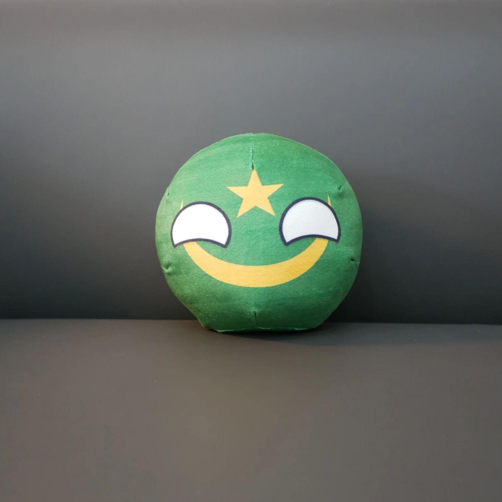 

20/10cm The Islamic Republic of Mauritania Plush Toy Countryball Stuffed Doll Pendant Home Decoration
