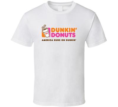 Dunkin Donuts Etikett Logo T-Shirt
