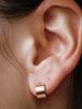 Lunne Silver 925 Solid Flat One-Touch Earrings #Lse111