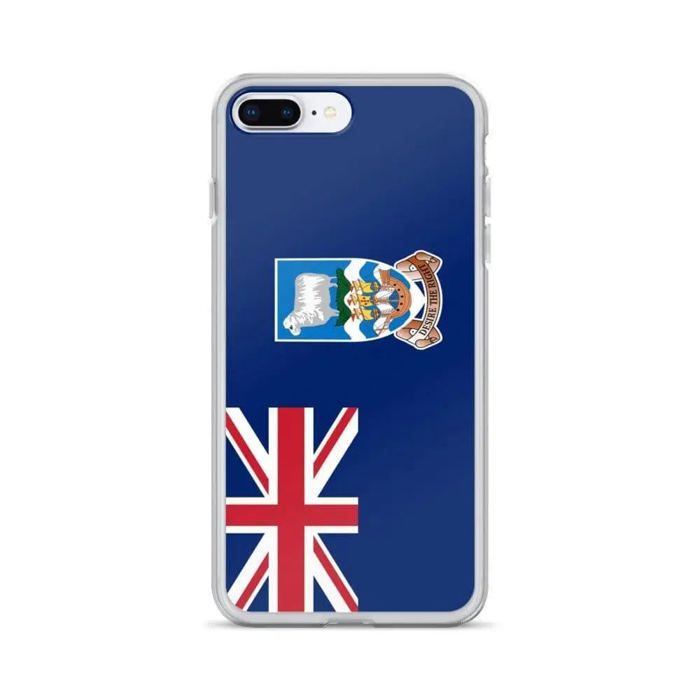 Coque Télephone Drapeau îles Malouines - iPhone 8 Plus