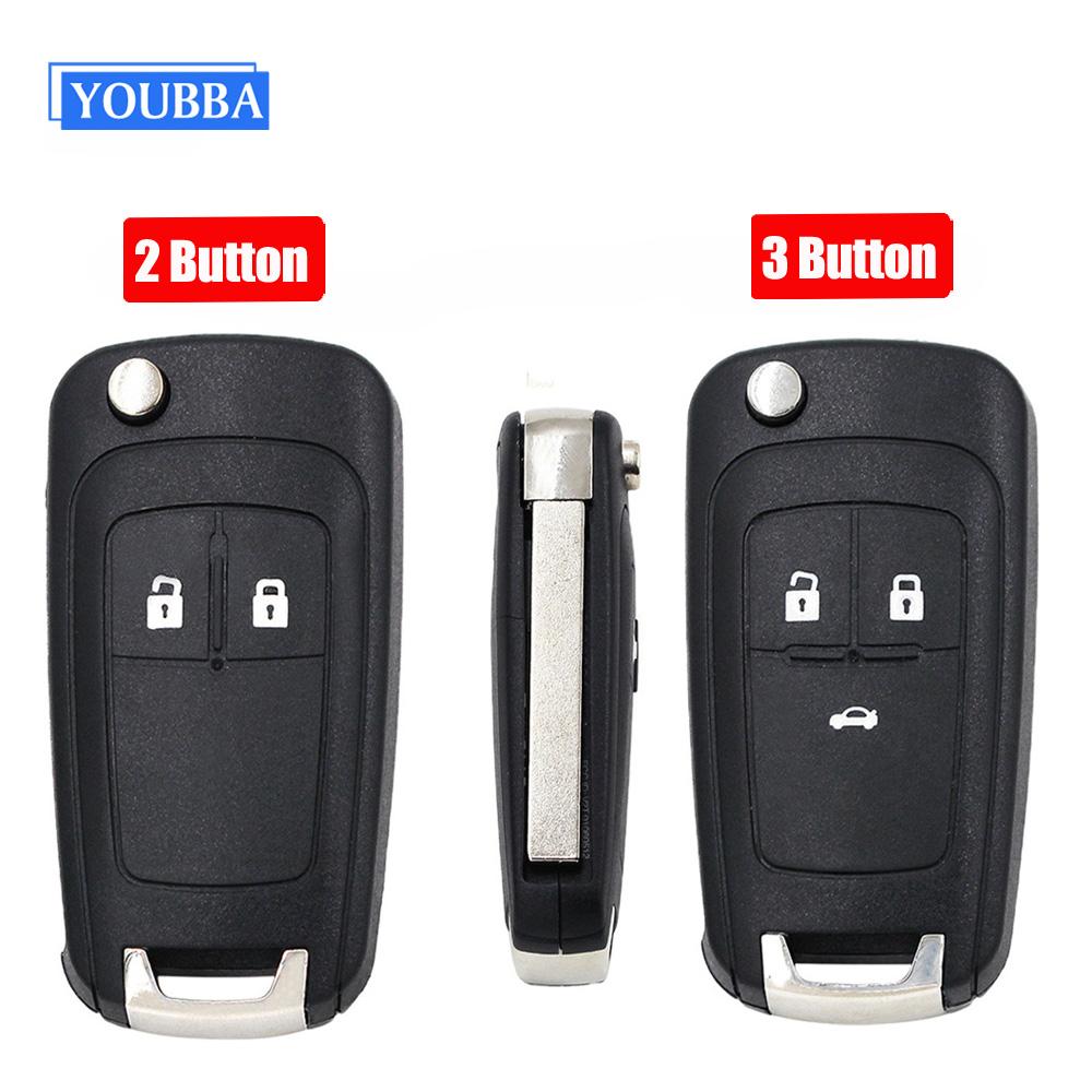 Youbba Promotion ! New Replacement 2B / 3B Key Shell For Opel Vauxhall Insignia Astra Flip Remote Case Cover