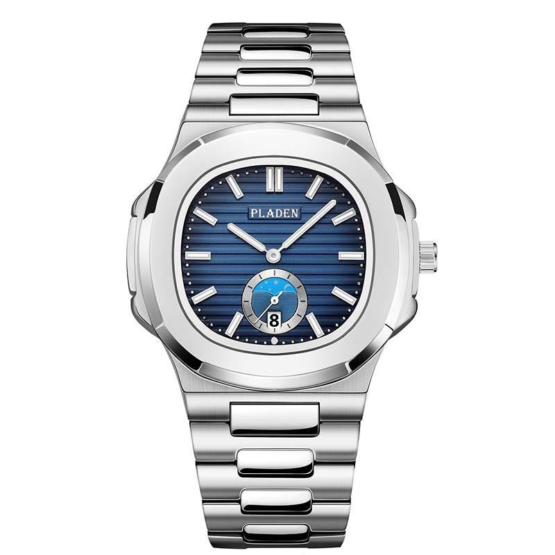 Classic Men's High-end Fashion Business Stainless Steel Waterproof Quartz Watch