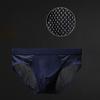 Men Briefs Mesh Stretchy Breathable Solid Color Plus Size Hollow Out U Convex Panties Underwear for Home