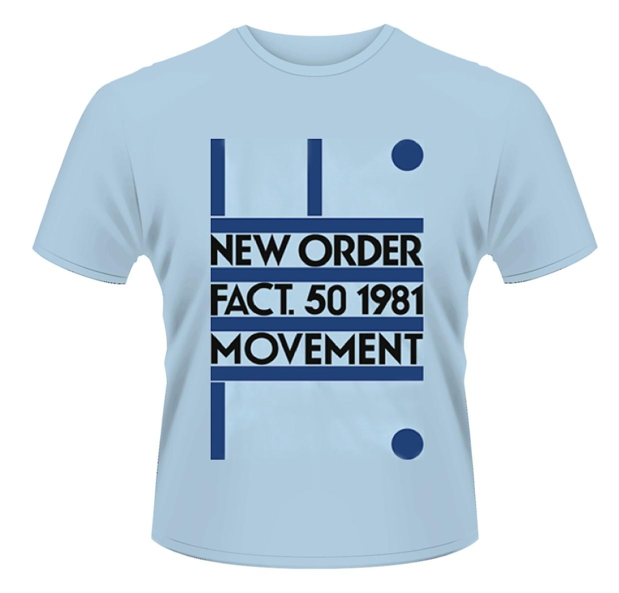 NEW ORDER - MOVEMENT BLUE T-Shirt Medium XXXXL
