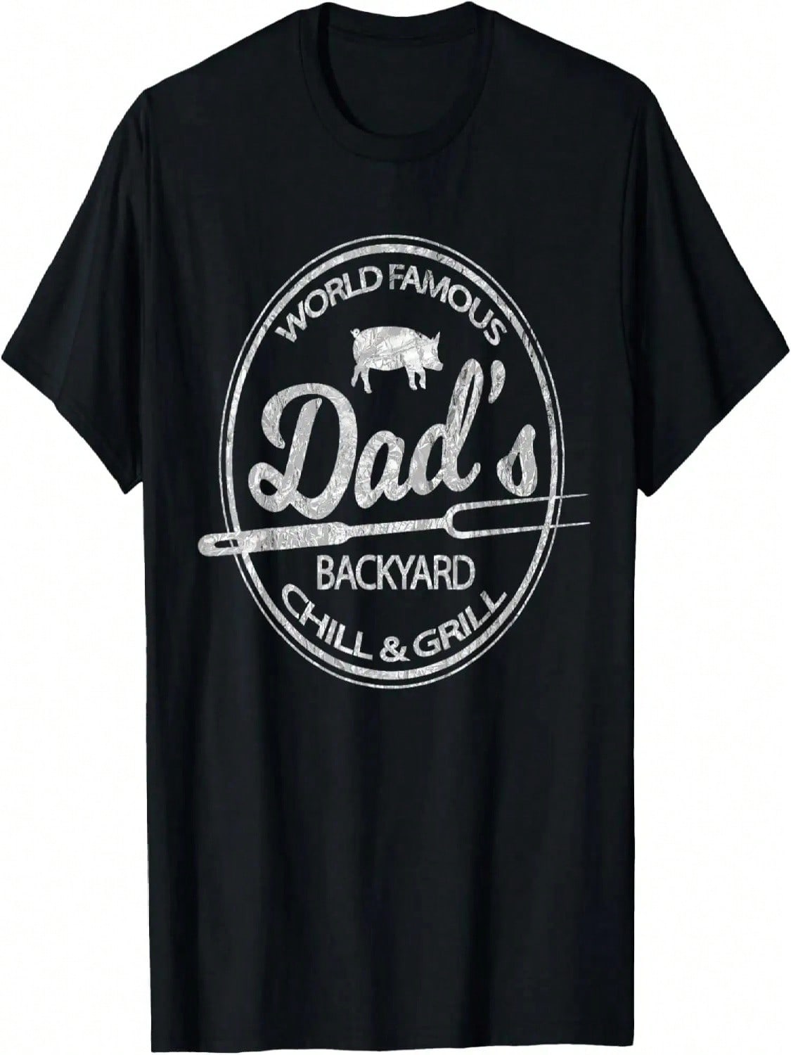 World Famous Dad s Backyard Grill & Chill BBQ T-Shirt T-Shirt S разноцветный