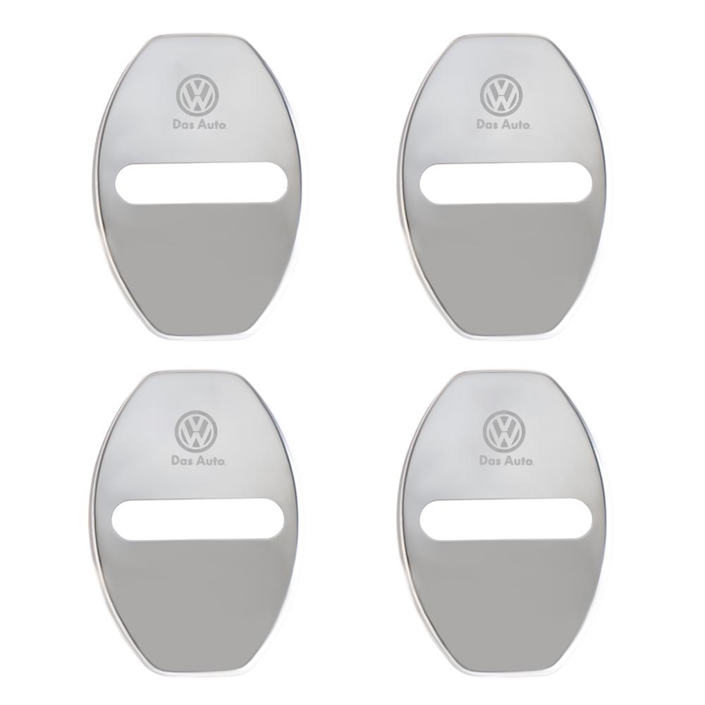 2/4Pcs Car Door Lock Buckle Cover Anti-collision Protective Cover Auto Cover for Volkswagen VW Bora MK7 Beetle Touran Golf 4 5 6 Zk8